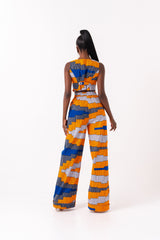 SOMIE African Print high waist trousers ( 3 LENGTH)