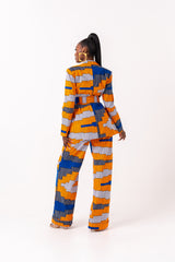 SOMIE African Print high waist trousers ( 3 LENGTH)