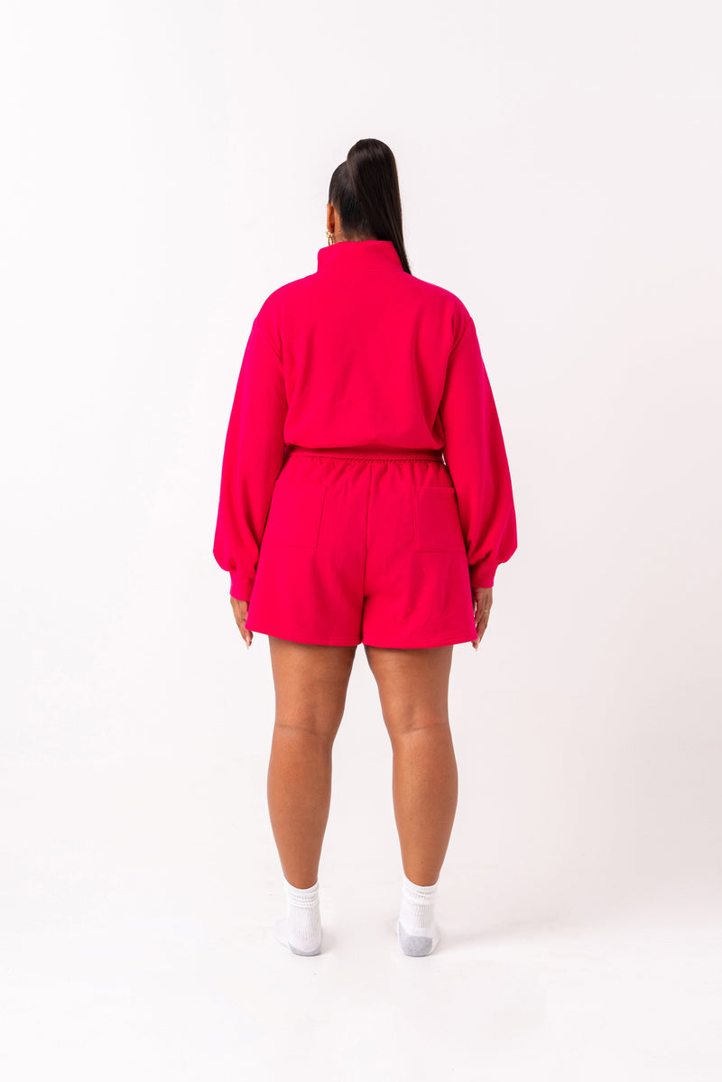 PINK QUEEN Pullover SHORT Set