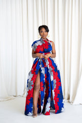 ABIKE African print Maxi Infinity dress