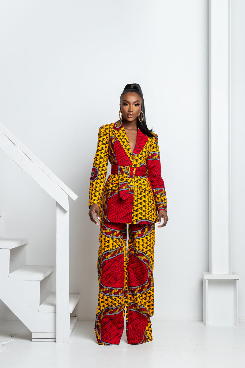 TITI African print Pantsuit BLAZER