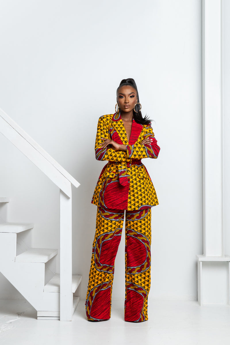 TITI African print Pantsuit BLAZER