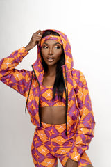 NADIA CROP WINDBREAKER JACKET