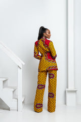 TITI African Print high waist trousers ( 3 LENGTH)