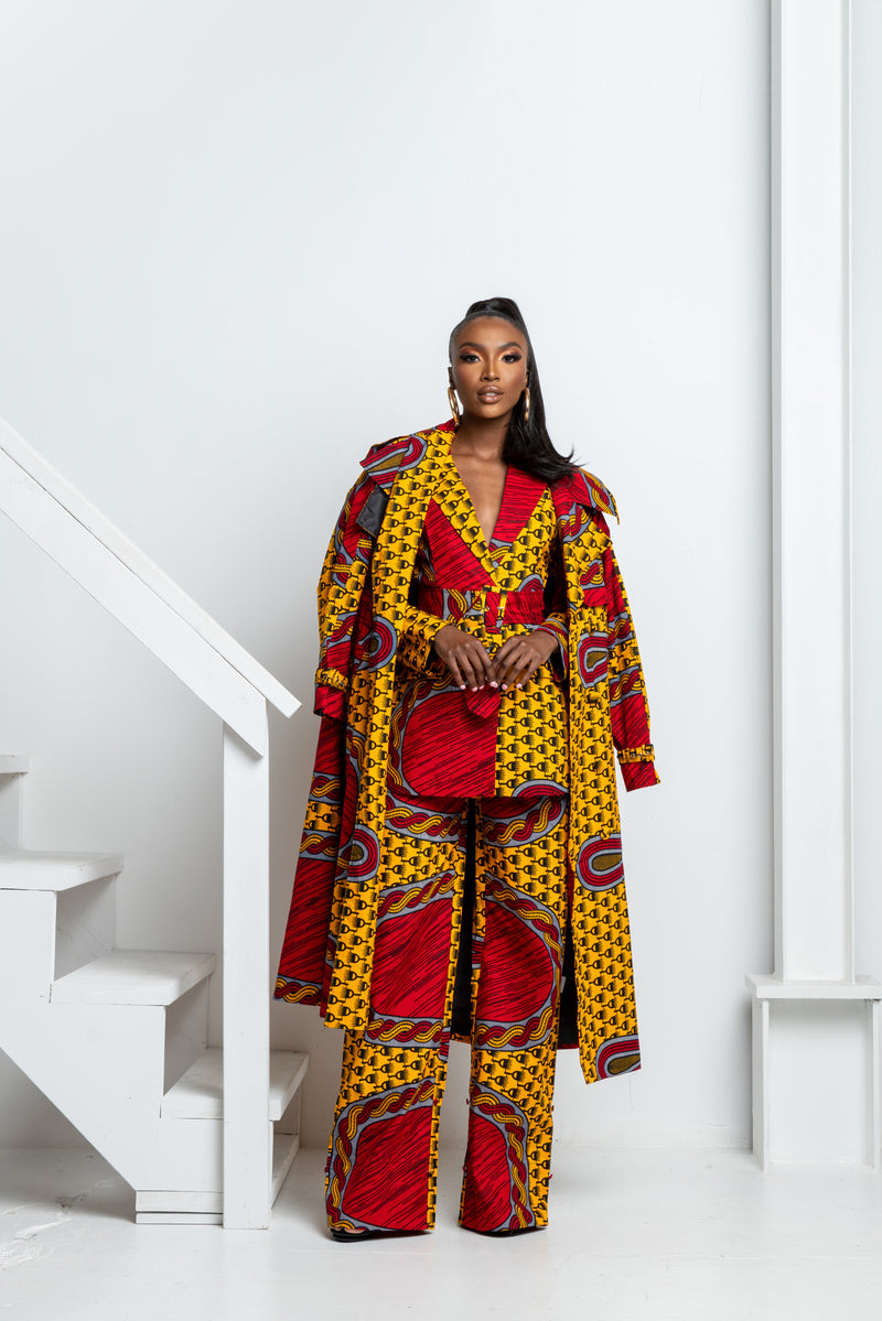 TITI African print Pantsuit BLAZER