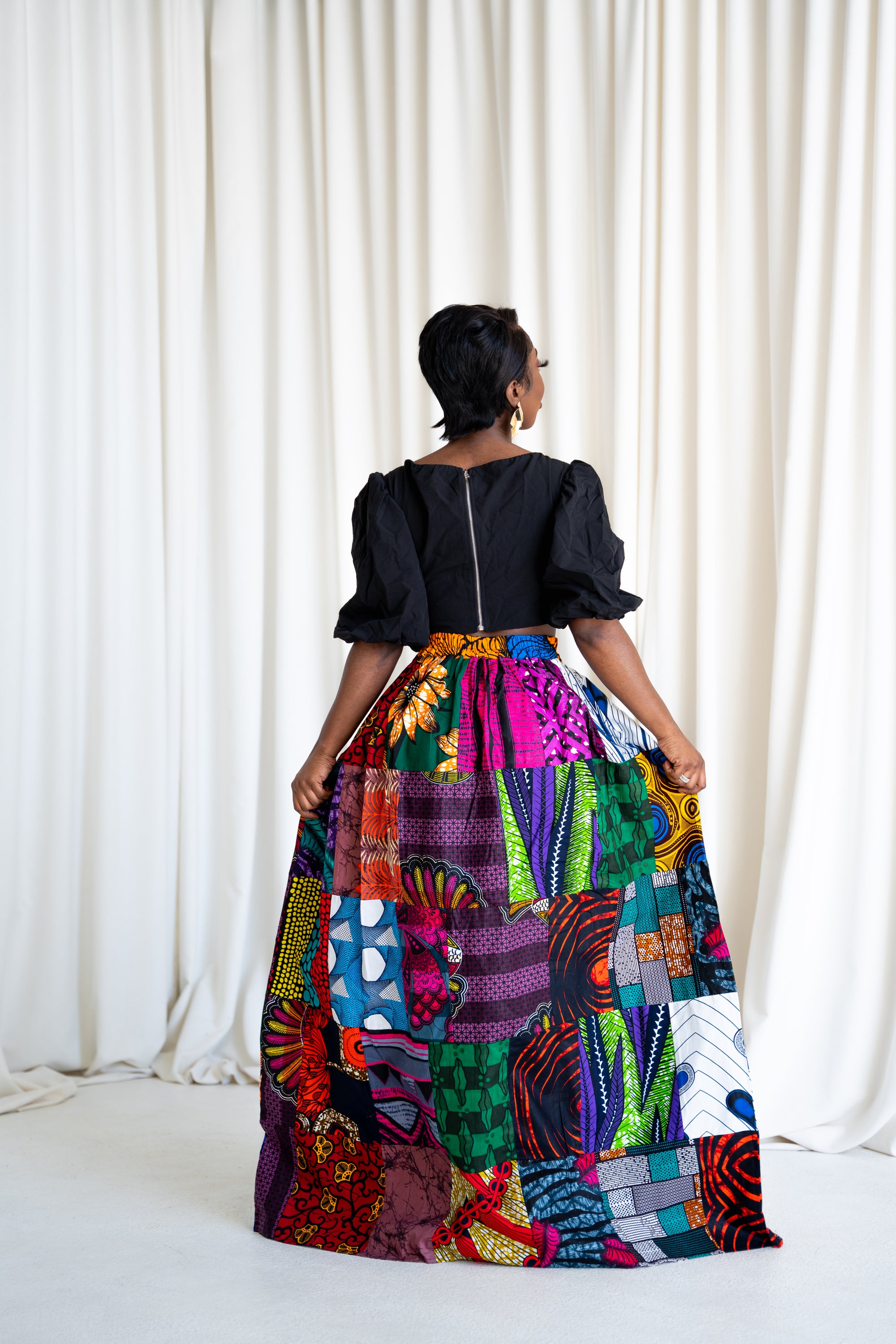 NANA PATCHWORK Maxi Skirt