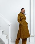 AGBANI African Print Trench Jacket