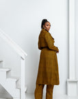 AGBANI African Print Trench Jacket