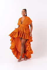 OBI African Print Hi-low Infinity Dress
