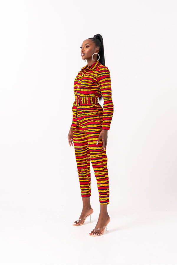 RITA African print jumpsuit