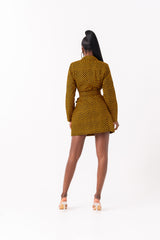 AGBANI African print Blazer Dress