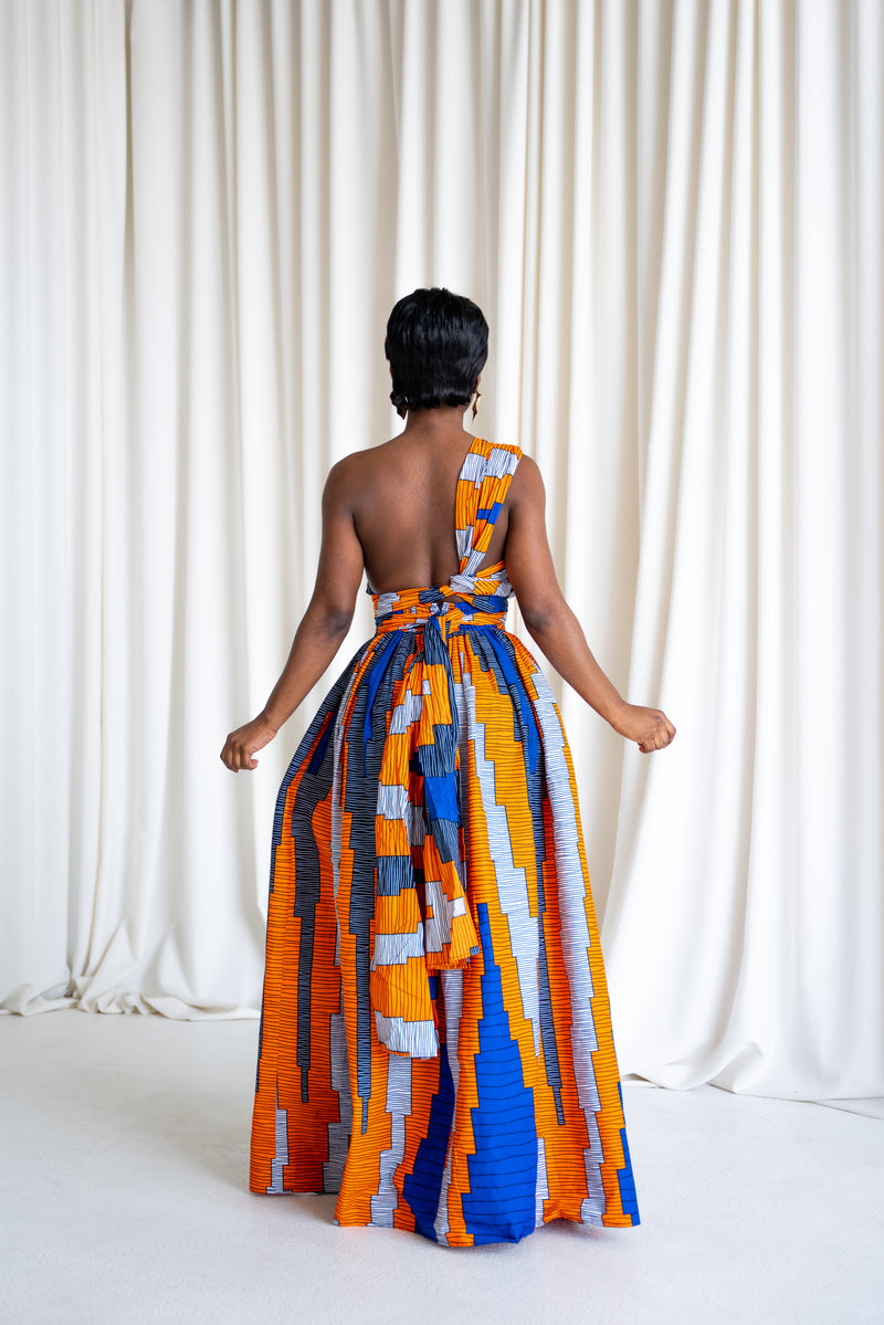 SOMIE African print Maxi Infinity dress