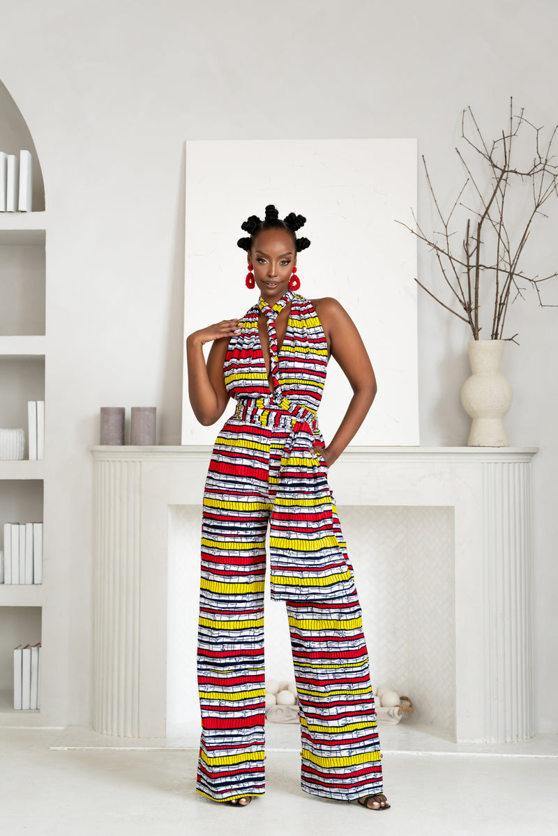 OPE African print infinity jumpsuit (3 LENGTH)