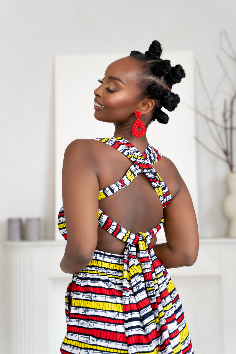 OPE African print infinity jumpsuit (3 LENGTH)