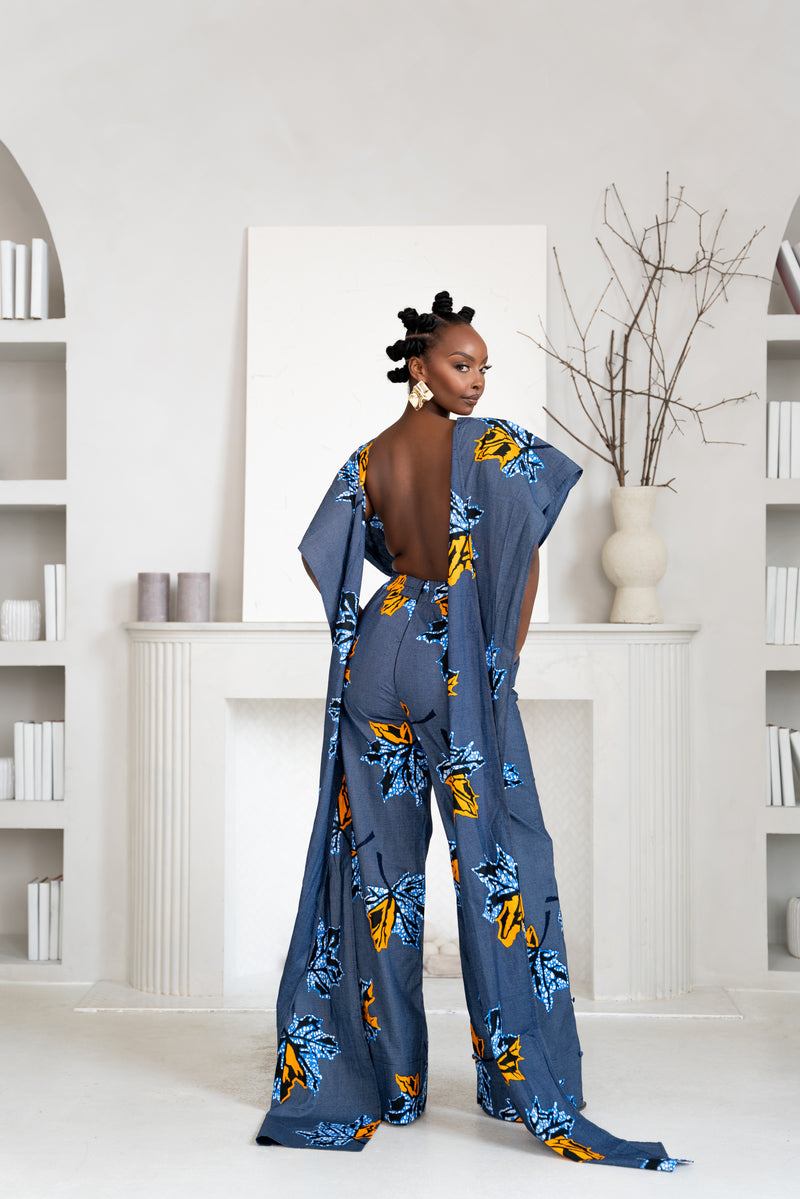 IKE African print infinity jumpsuit (3 LENGTH)