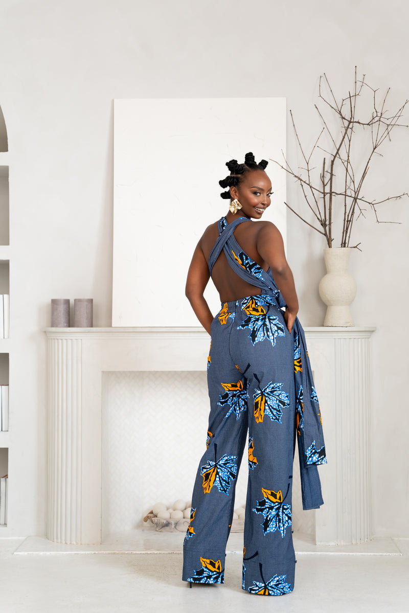 IKE African print infinity jumpsuit (3 LENGTH)