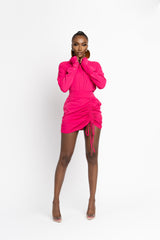 HOT PINK ESTA button up shirt