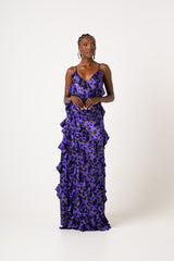 FARRAH RUFFLE MAXI DRESS