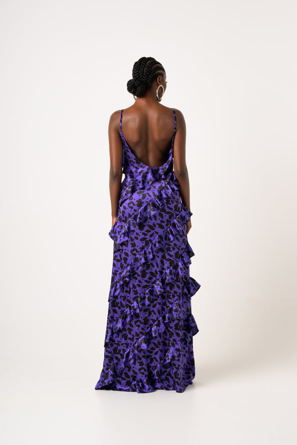 FARRAH RUFFLE MAXI DRESS