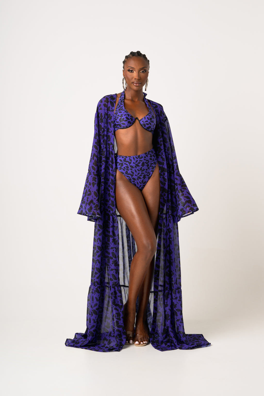 Long sleeve hotsell chiffon kimono