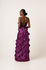 AMINAH RUFFLE MAXI DRESS