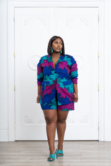 ZURI African print Shortsuit BLAZER