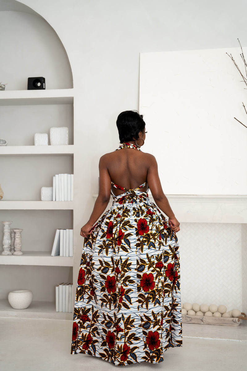 LOLA African print Maxi Infinity dress