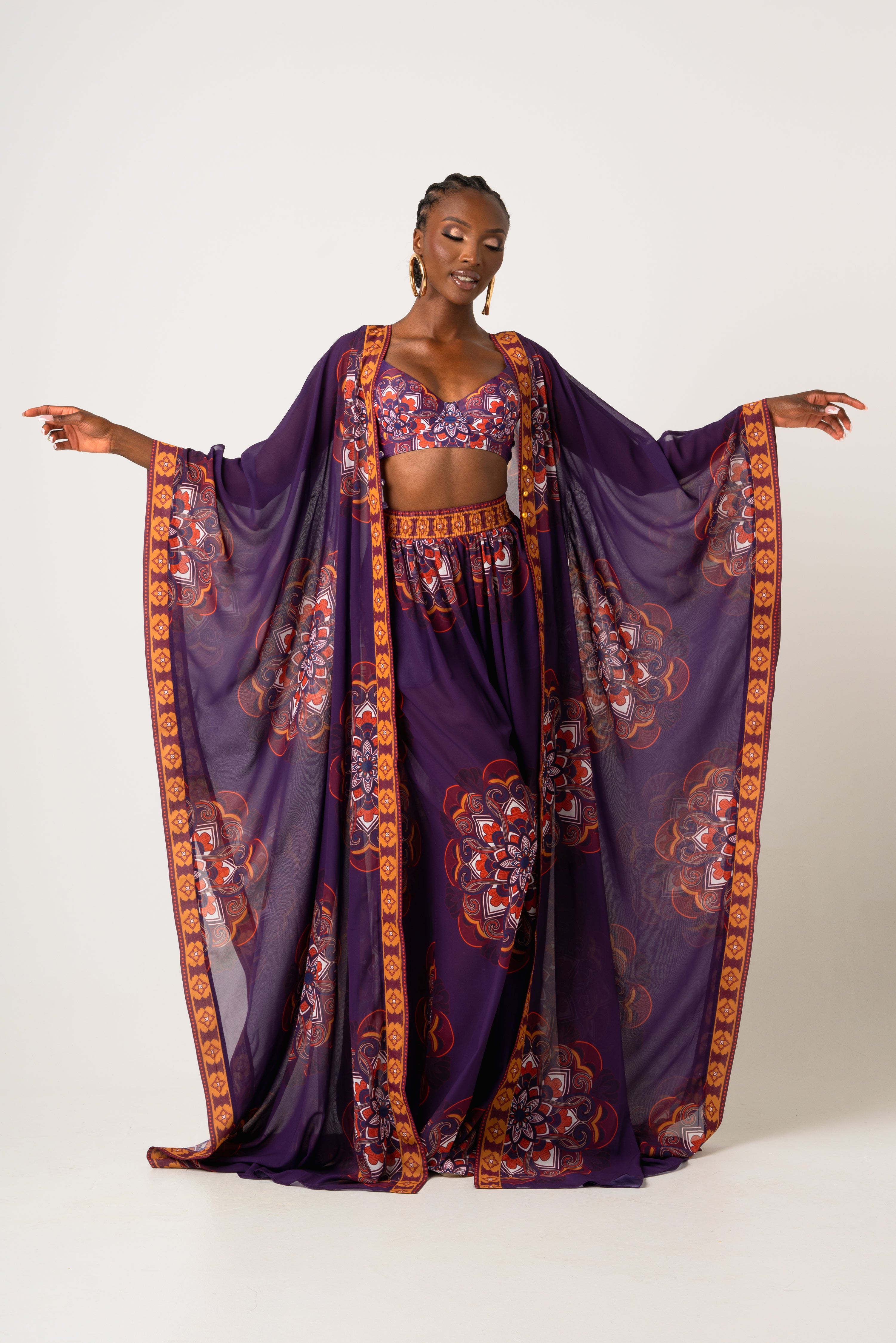 Kaftan chiffon clearance