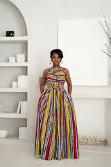 OPE African print Maxi Infinity dress