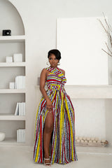 OPE African print Maxi Infinity dress