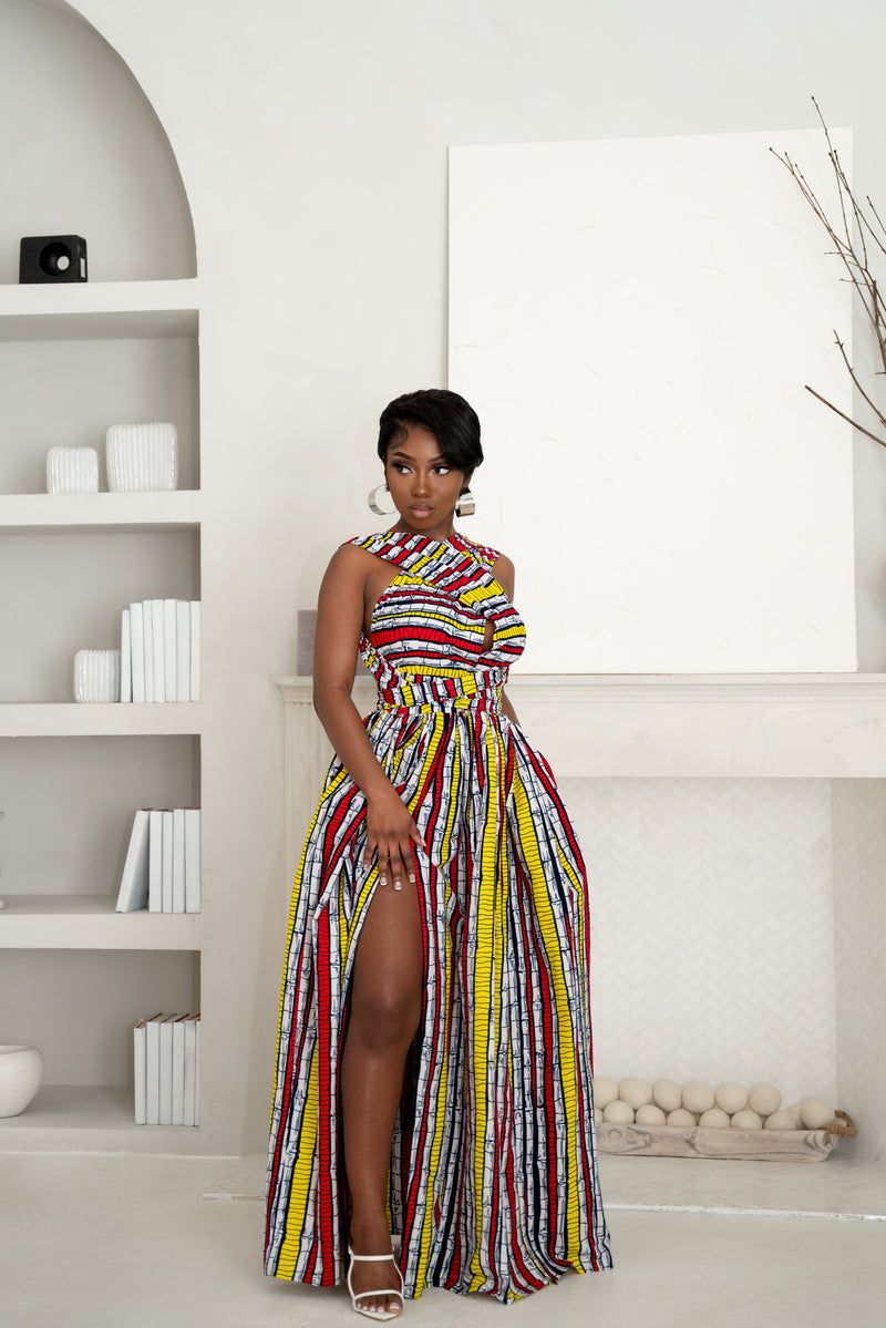 OPE African print Maxi Infinity dress