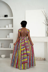 OPE African print Maxi Infinity dress