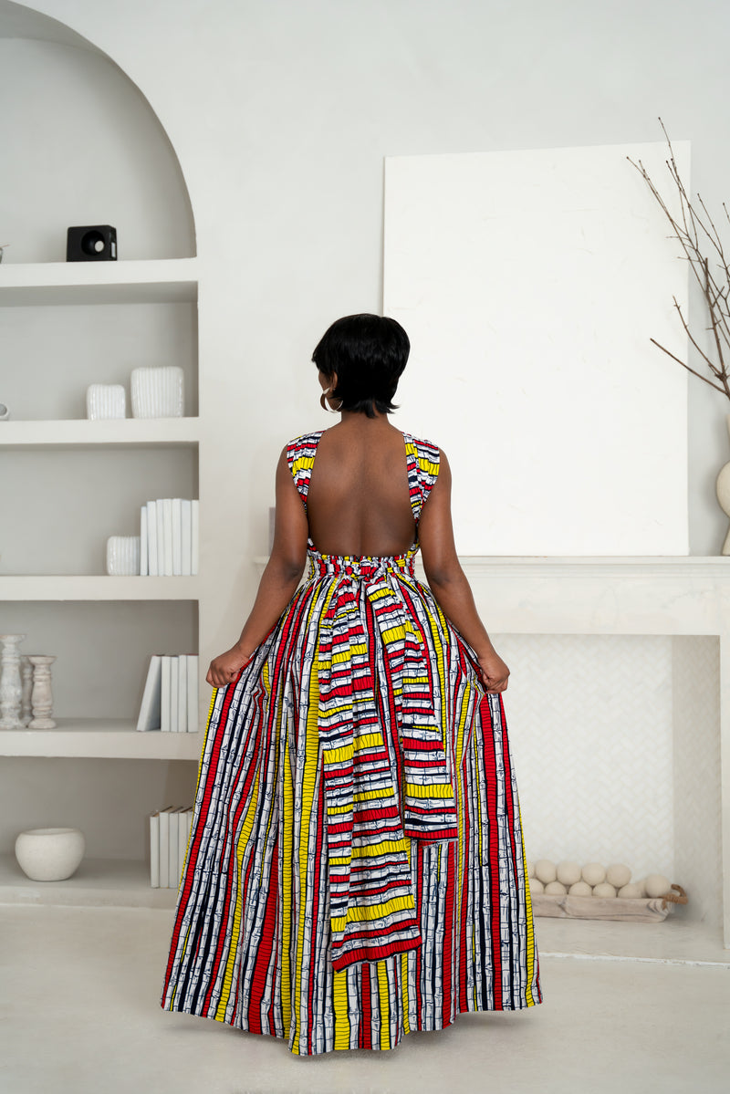 OPE African print Maxi Infinity dress