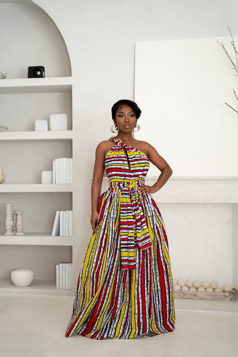 OPE African print Maxi Infinity dress