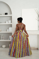 OPE African print Maxi Infinity dress