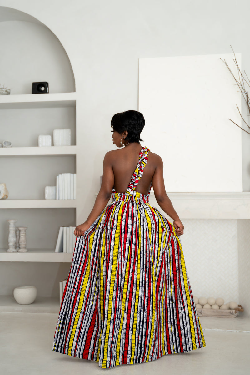 OPE African print Maxi Infinity dress