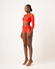 SAMIAH High Waist Bikini TWIST Bottom