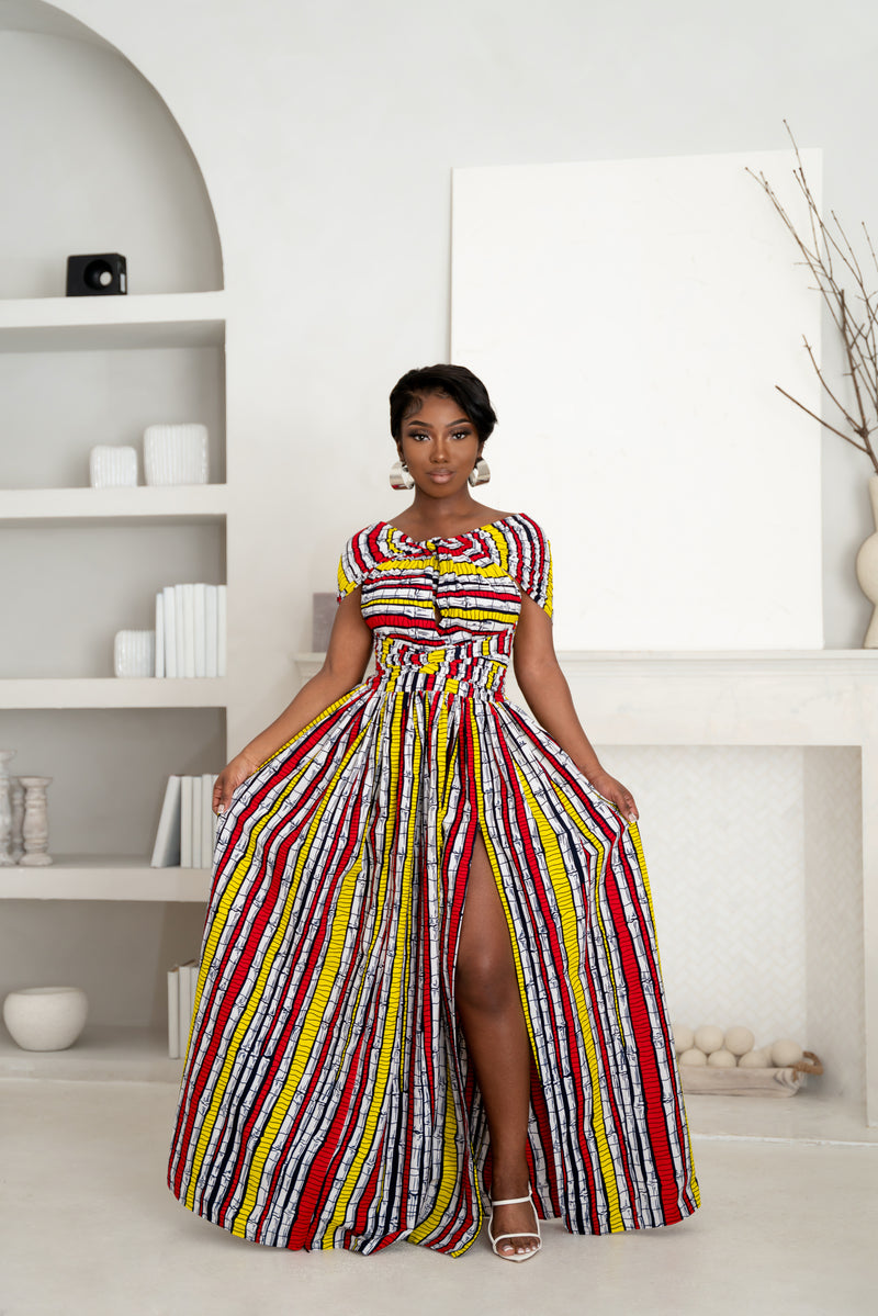 FOPE African print Maxi Infinity dress