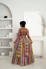 OPE African print Maxi Infinity dress