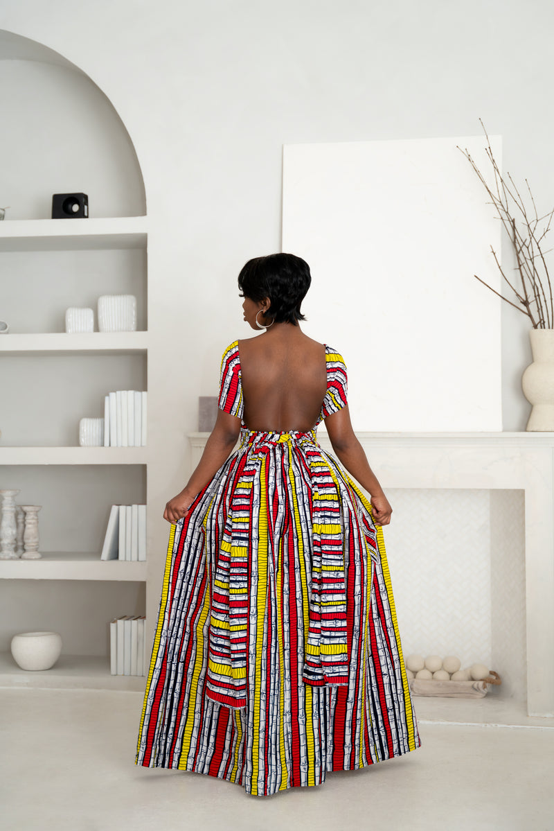 OPE African print Maxi Infinity dress