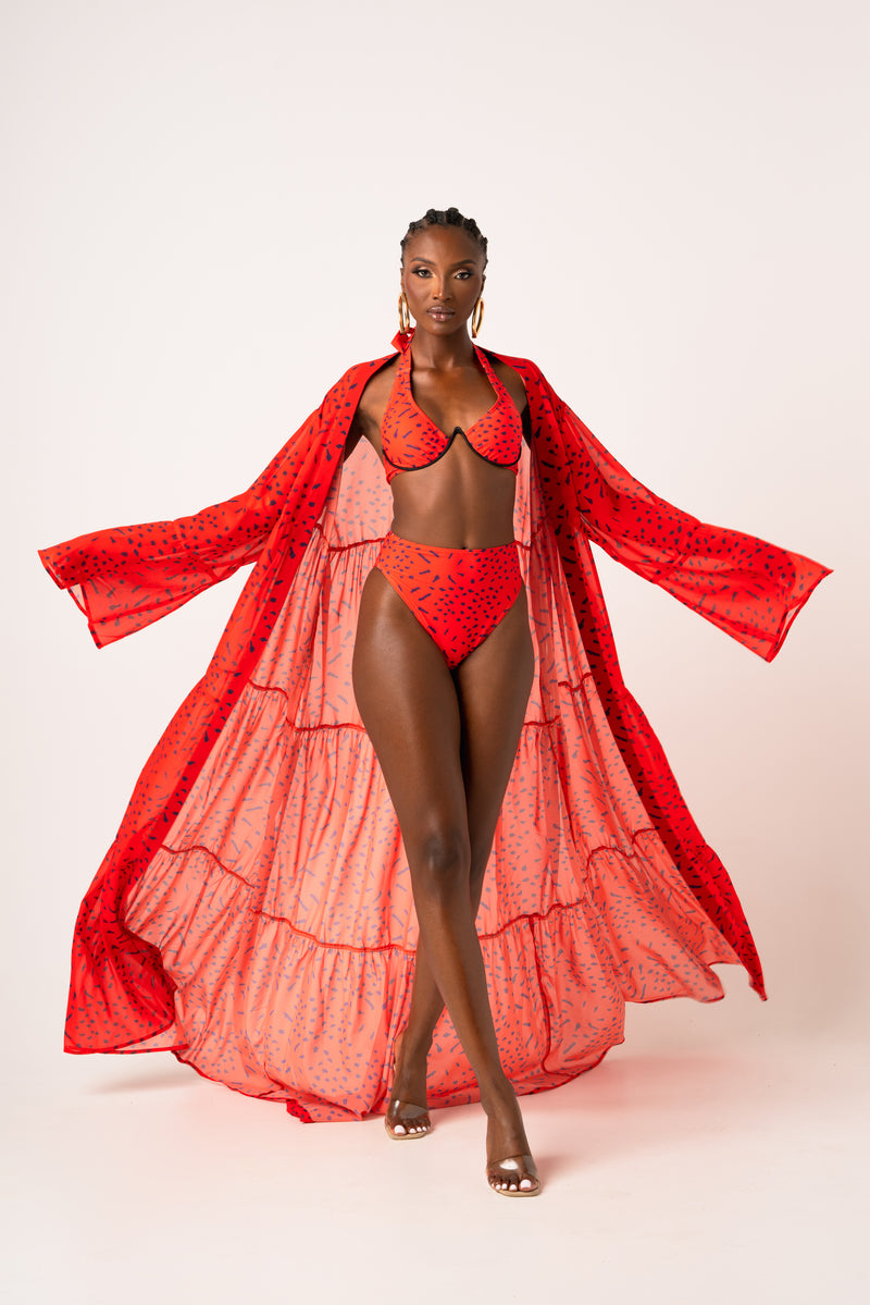 SAMIAH LONG SLEEVE CHIFFON KIMONO