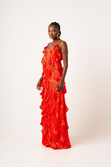 SAMIAH RUFFLE MAXI DRESS