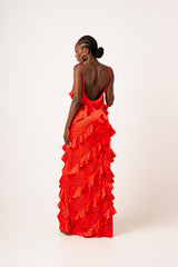 SAMIAH RUFFLE MAXI DRESS