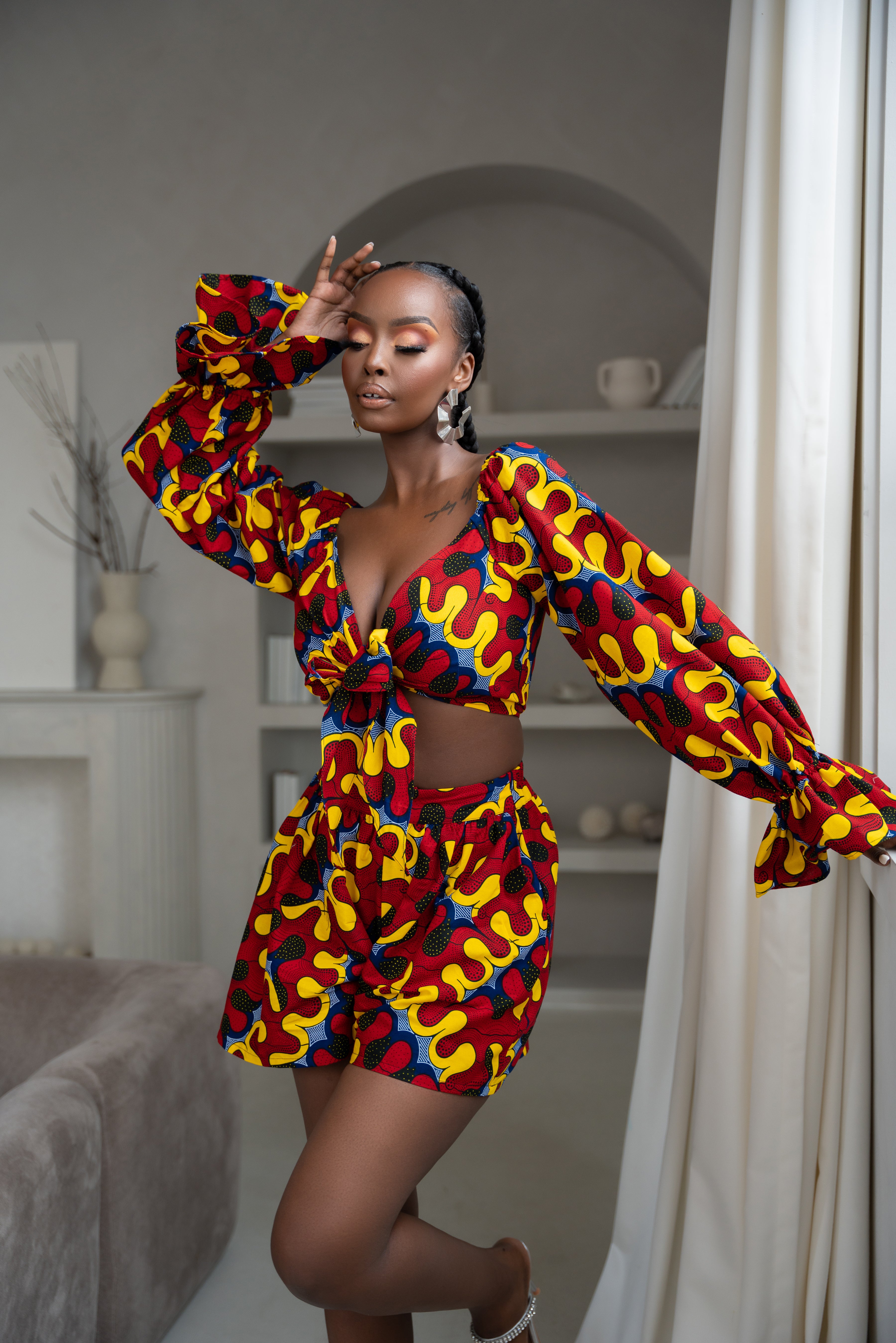 TURO African Print Shorts