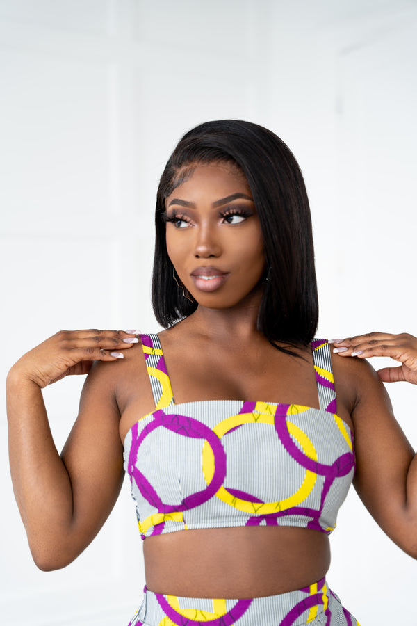 POSI African Print Crop Top