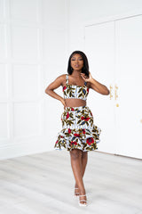 LOLA African Print Crop Top
