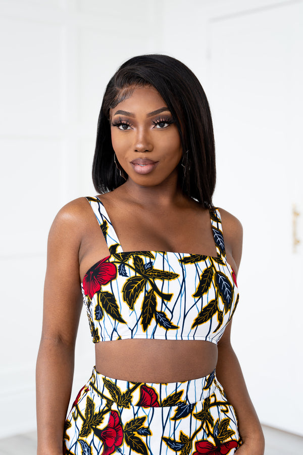LOLA African Print Crop Top