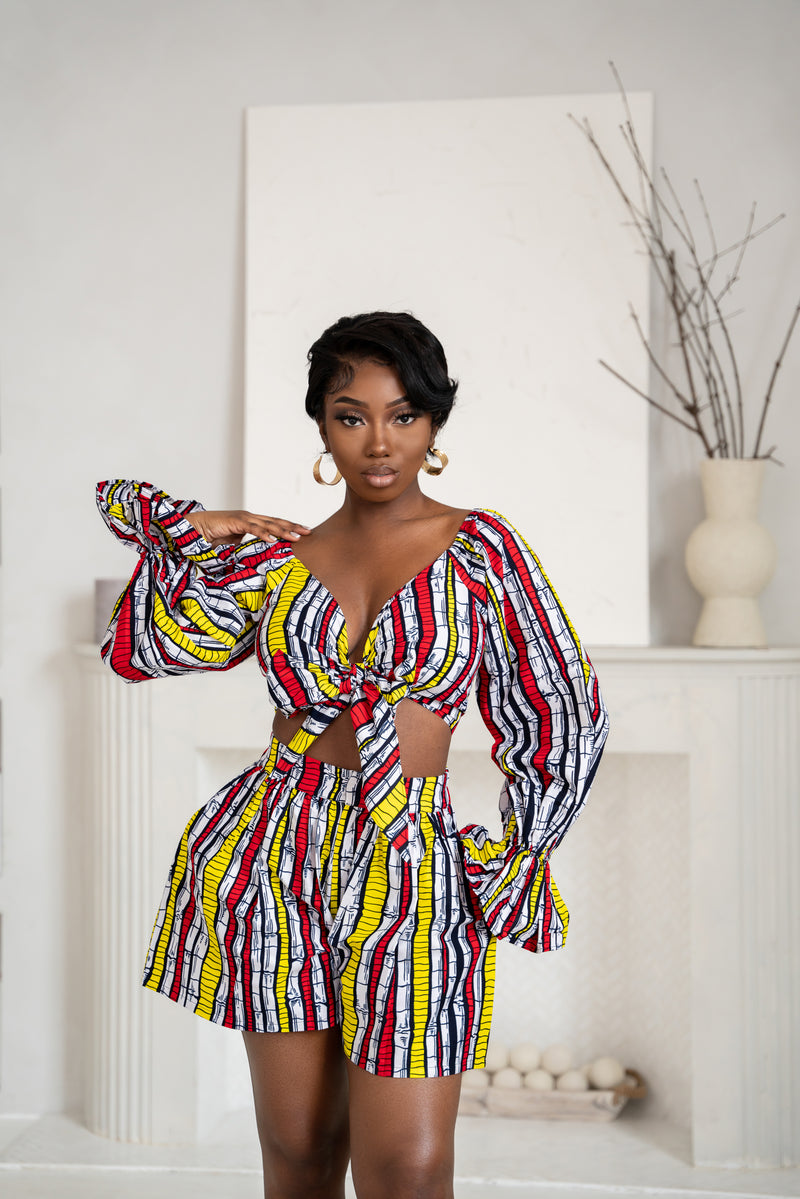 OPE African Print Shorts