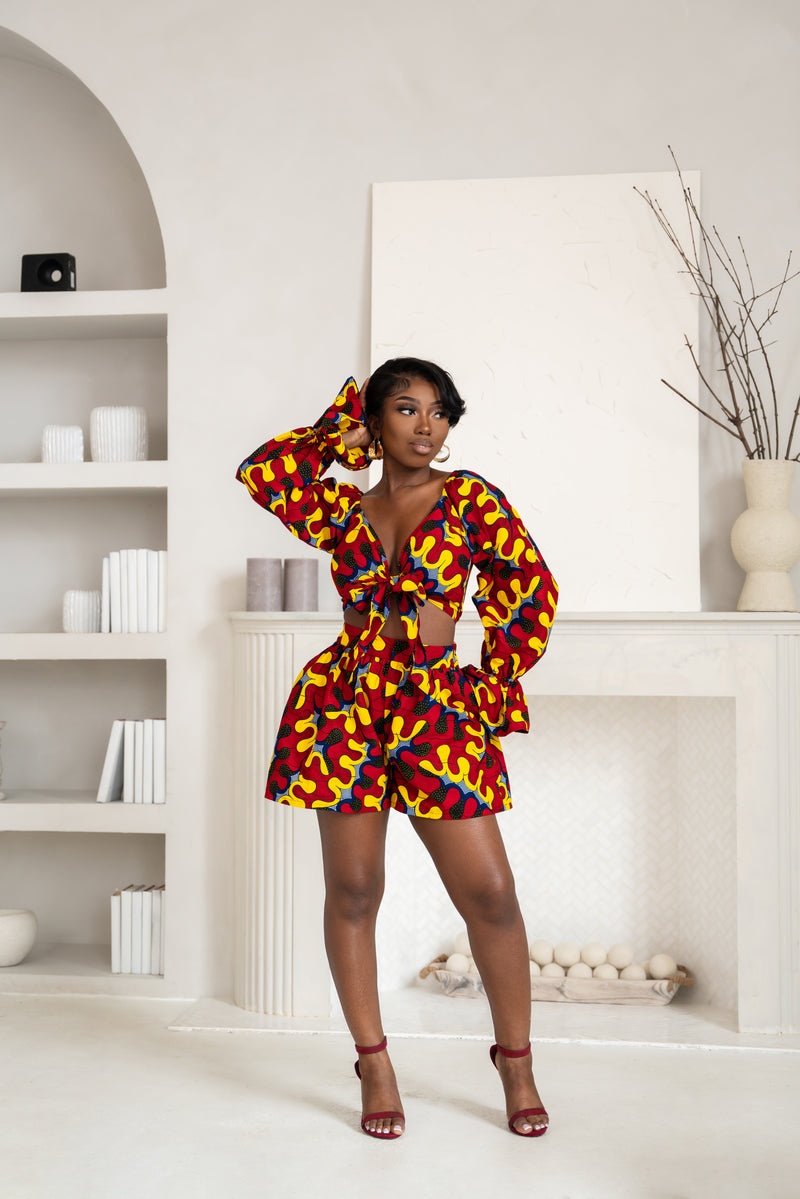 TURO African Print Shorts