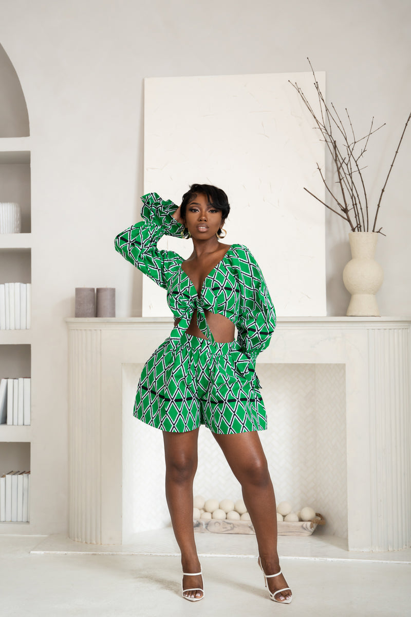 TARA African Print Shorts